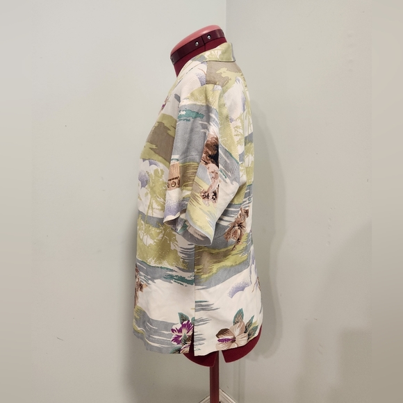 Kim Taylor Reece collection by Hilo Hattie Hawaiian print shirt - Picture 2 of 9